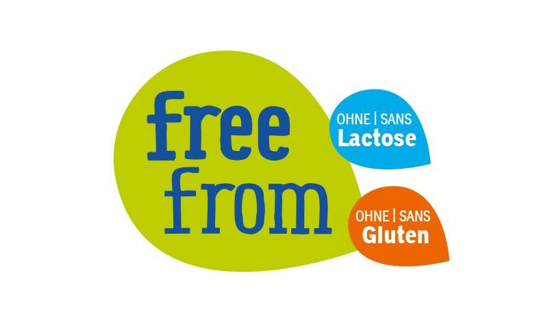 Free From caractérise les produits libres de gluten et de lactose.