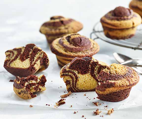 Muffins marbrés swirl
