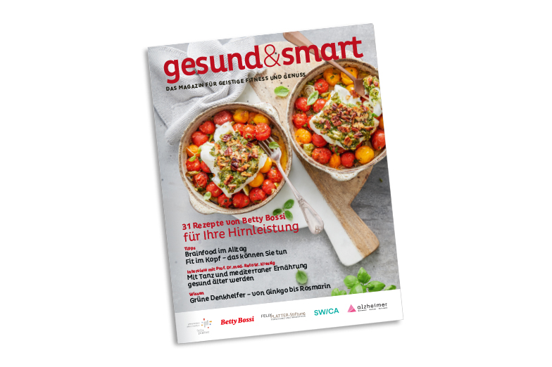 Neue Zeitschrift «gesund & smart» mit 31 Brainfood-Rezepten für eine gute Hirnleistung