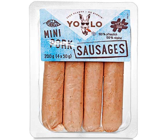 Yolo Pork Mini sausages (4 pièces)