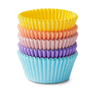 Moules à mini-muffins, div. couleurs - 200 pièces