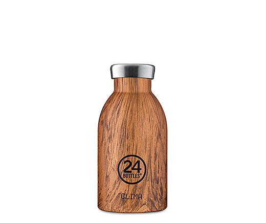 24 Bottles Thermosflasche Clima «Holz» 0.33l