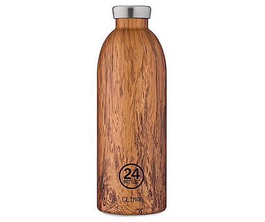 24 Bottles Thermosflasche Clima «Holz» 0.85l