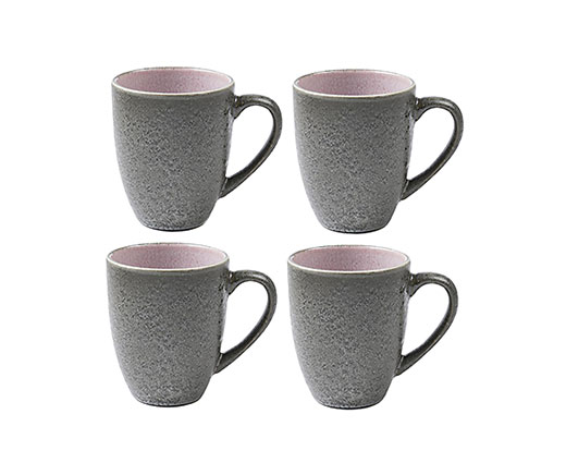 Bitz Tasse à café 3 dl, gris rose - 4 pièces