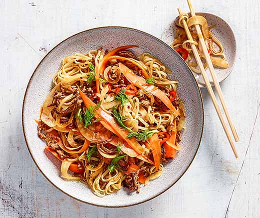 Nouilles chinoises aux crevettes et champignons noirs : Diet & Délices -  Recettes dietétiques
