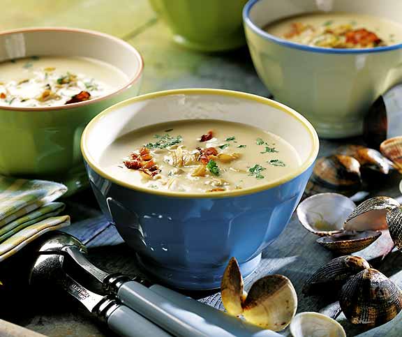 Clam chowder (soupe aux clams)